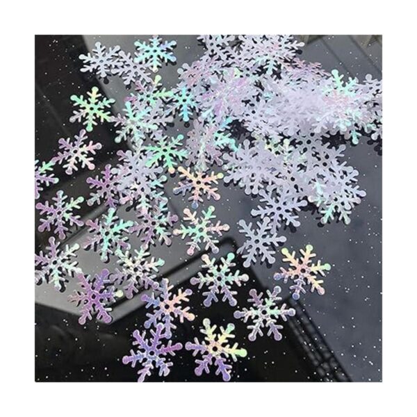 OuMuaMua 1200 decoraciones de confeti de copos de nieve