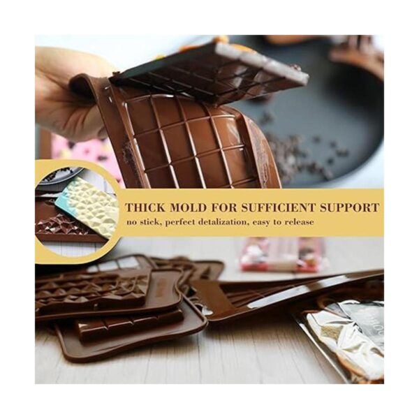 Chocolate Bar Molds 100PCS Set Silicone Candy Mold With_2
