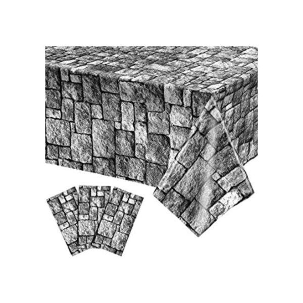 Manteles de pared de piedra fundas de mesa de Halloween_1
