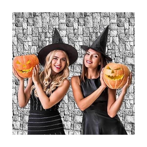 Manteles de pared de piedra fundas de mesa de Halloween_6