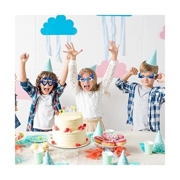 HOWAF Shark Party Gafas de papel con 12 estilos de 24