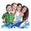 HOWAF Shark Party Gafas de papel con 12 estilos de 24
