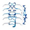 HOWAF Shark Party Gafas de papel con 12 estilos de 24