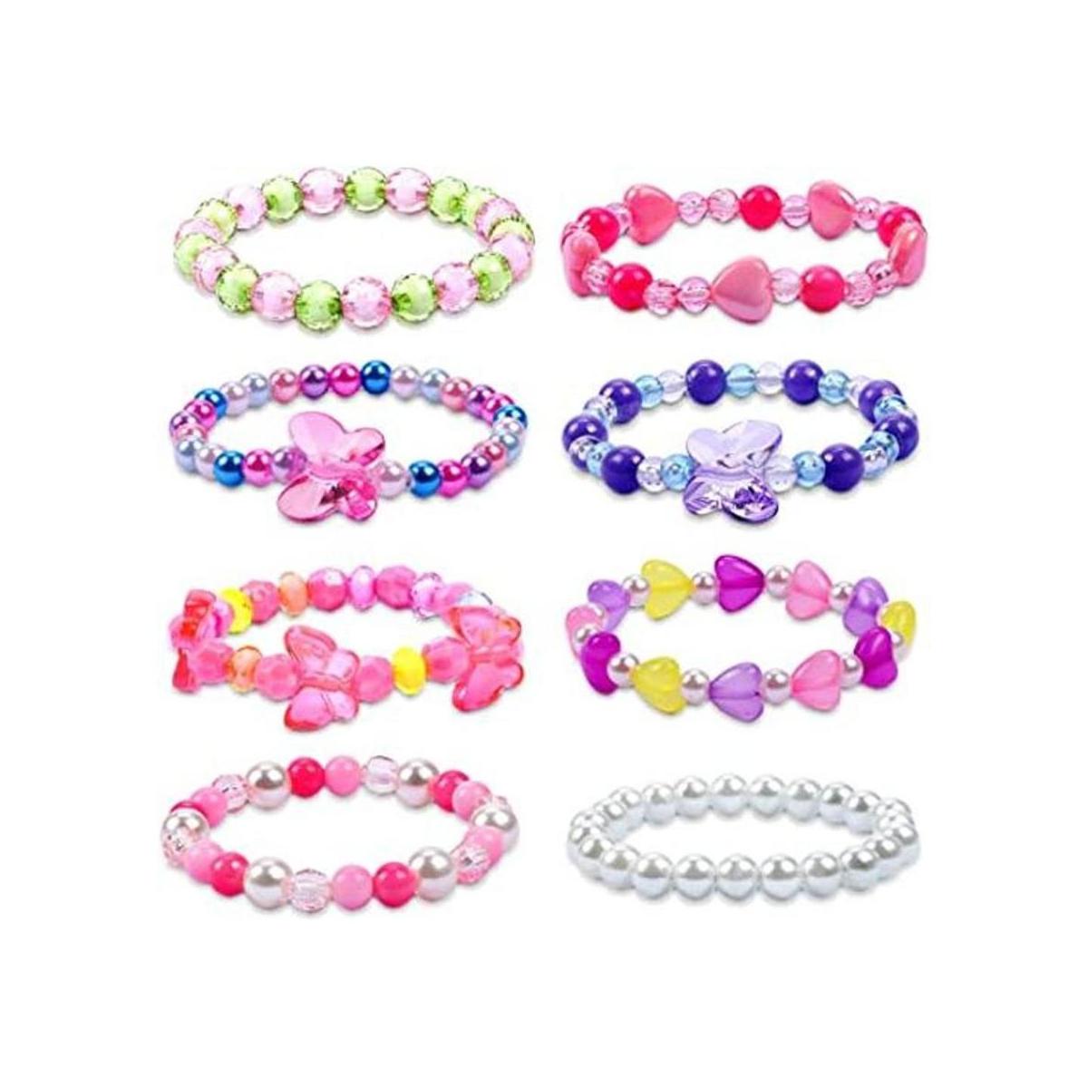 G.C Pulsera de cuentas de mariposa para niñas juguete de