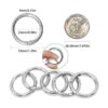 DLAND 20 PCS of Spring Ring OShaped Buckle Hook Lock