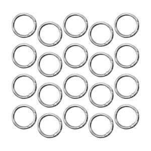 DLAND 20 PCS of Spring Ring OShaped Buckle Hook Lock