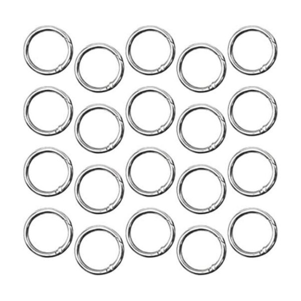 DLAND 20 PCS of Spring Ring OShaped Buckle Hook Lock