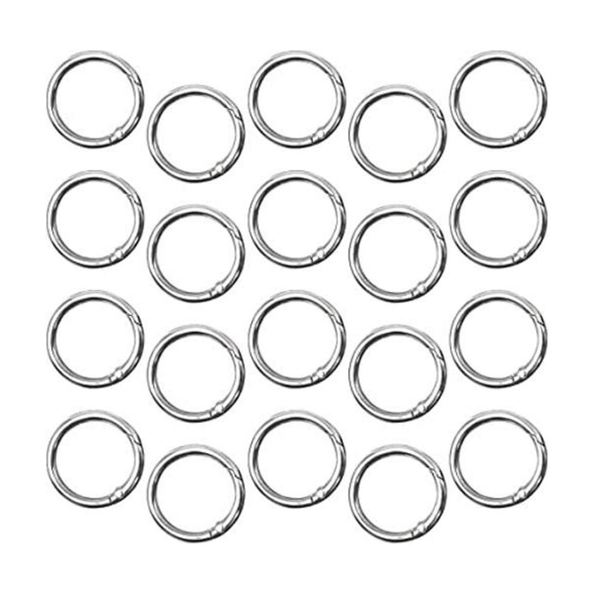 DLAND 20 PCS of Spring Ring OShaped Buckle Hook Lock