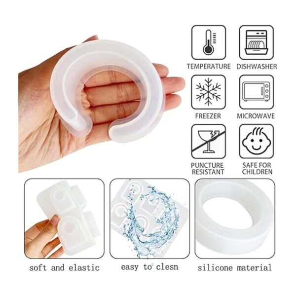Molde de silicona de resina para pulsera juego de 3_3