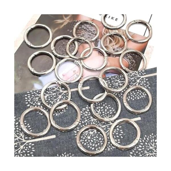 DLAND 20 PCS of Spring Ring OShaped Buckle Hook Lock