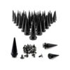 FAZHBARY 40 pares de clavos de cono negro punk remaches y_1