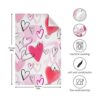 Happy Valentines Day Pink Love Toalla de baño con diseño