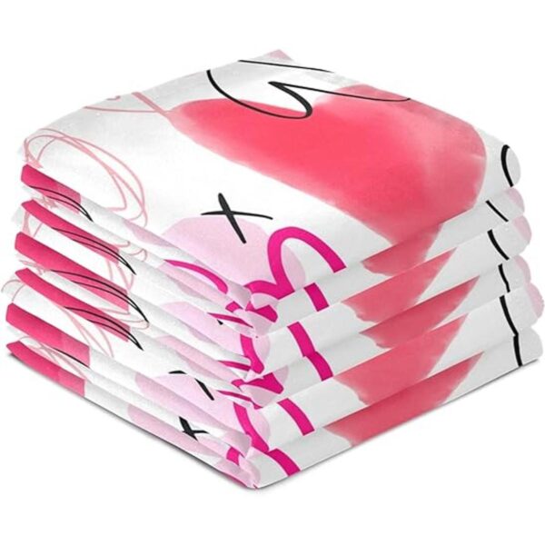Happy Valentines Day Pink Love Toalla de baño con diseño
