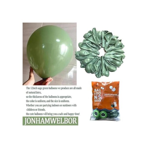 Globos de color verde salvia globos de color verde oliva_2
