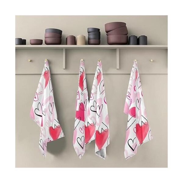 Happy Valentines Day Pink Love Toalla de baño con diseño