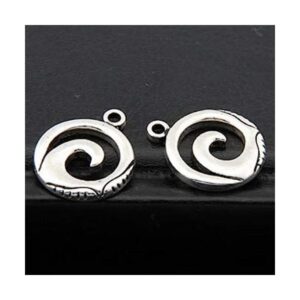 Dijes a granel con 25 ondas chapados en plata 0.669 x_1