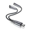 Elebase Adaptador y cargador de audio USB tipo C a 0.138_1