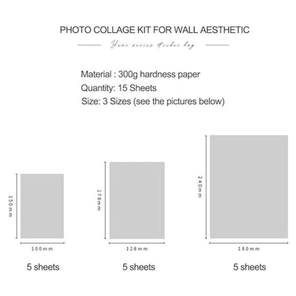 Kit de decoración estética de pared para decoración de_2