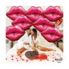 Globos gigantes de labios rojos 30 pulgadas paquete de_6