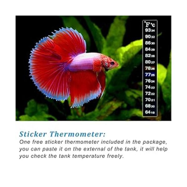 PULACO Calentador Betta de acuario pequeño de 25 W con_4