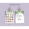 Juego de 31 tarjetas de trabajo o amor para baby shower_3