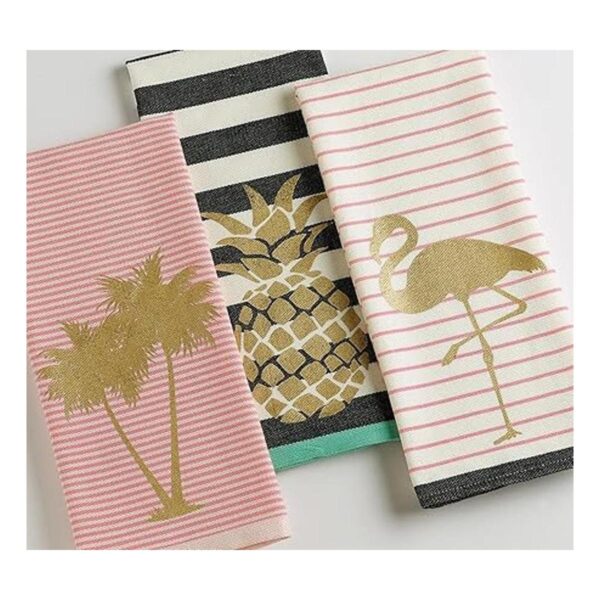 Design Imports Pineapple and Palms Mantelería de 18 x 28_2
