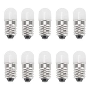 GutReise Bombillas LED E10 de 3 V de color blanco frío 10_1