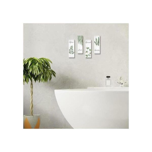 Decoración de pared de baño 4 piezas para relajarse en_4