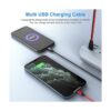 Multi 2 en 1 USB universal cable de carga para iPhone 3.9_4