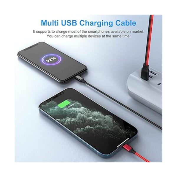 Multi 2 en 1 USB universal cable de carga para iPhone 3.9_4