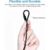 Multi 2 en 1 USB universal cable de carga para iPhone 3.9_3