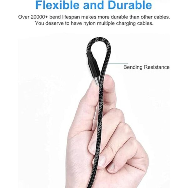 Multi 2 en 1 USB universal cable de carga para iPhone 3.9_3