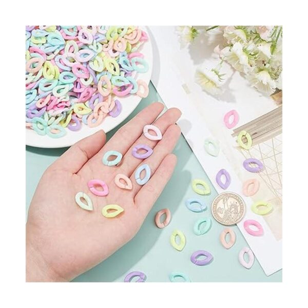 PH PandaHall Anillos de eslabones acrílicos 800 unidades