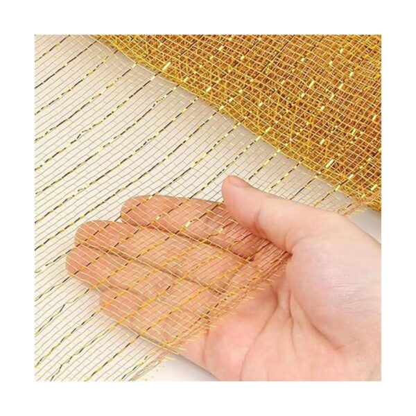 MIKIMIQI Deco Mesh Cinta decorativa de malla de 10