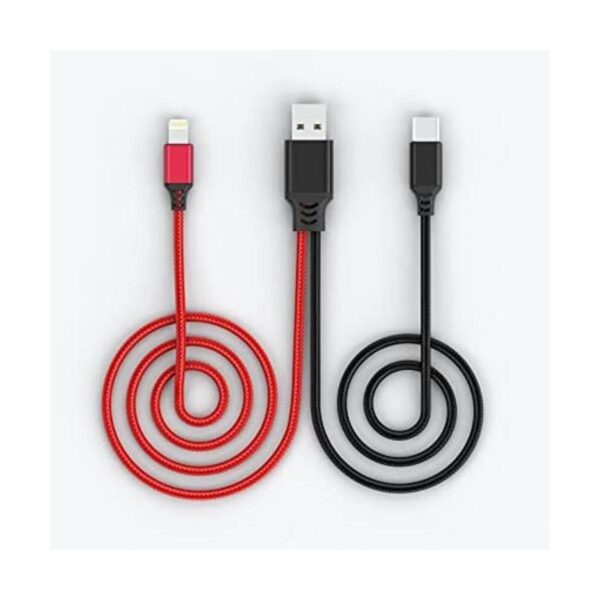 Multi 2 en 1 USB universal cable de carga para iPhone 3.9_1