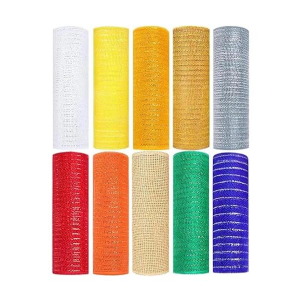 MIKIMIQI Deco Mesh Cinta decorativa de malla de 10