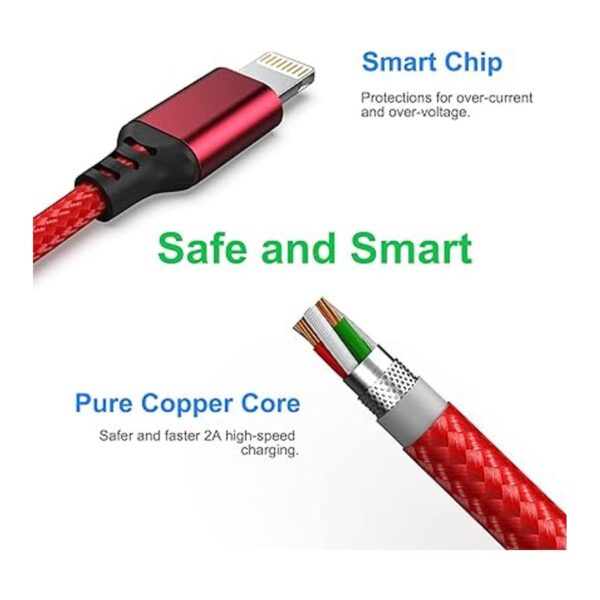 Multi 2 en 1 USB universal cable de carga para iPhone 3.9_5