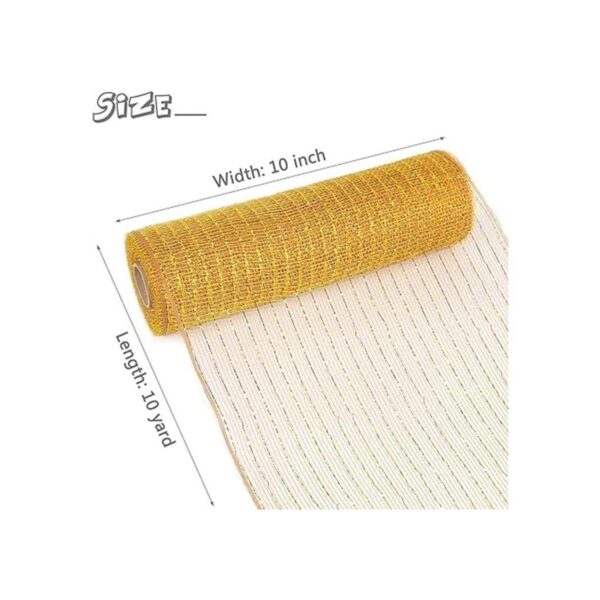 MIKIMIQI Deco Mesh Cinta decorativa de malla de 10