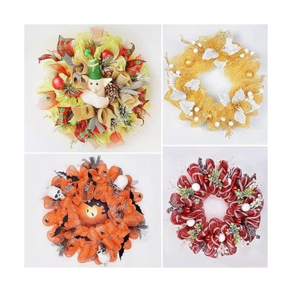 MIKIMIQI Deco Mesh Cinta decorativa de malla de 10