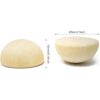 Honbay 50 cuentas de madera de 0.984 in1 pulgada para