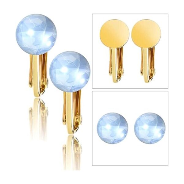 Hmjpng 20 unidades de convertidores de aretes con clip de