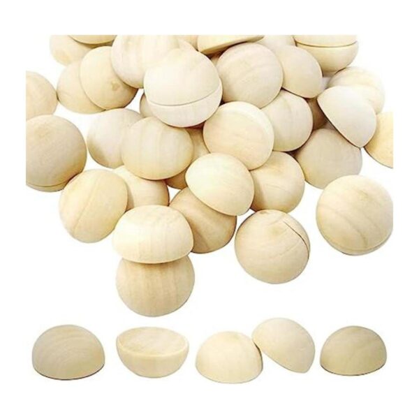 Honbay 50 cuentas de madera de 0.984 in1 pulgada para
