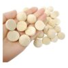 Honbay 50 cuentas de madera de 0.984 in1 pulgada para