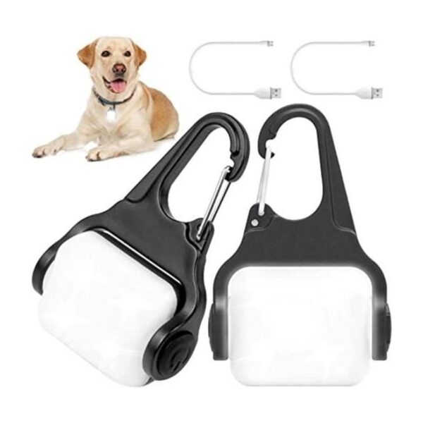 Luces de perro para caminar por la noche con clip