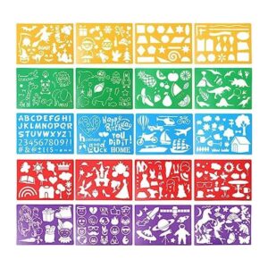 HADDIY Juego de plantillas de dibujo para niños 20