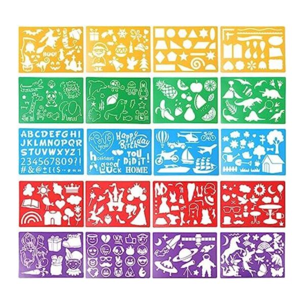 HADDIY Juego de plantillas de dibujo para niños 20