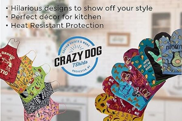 Crazy Dog TShirts My Cooking is Trash Oven Mitt Funny_6