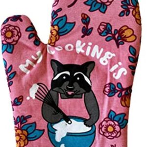 Crazy Dog TShirts My Cooking is Trash Oven Mitt Funny_1