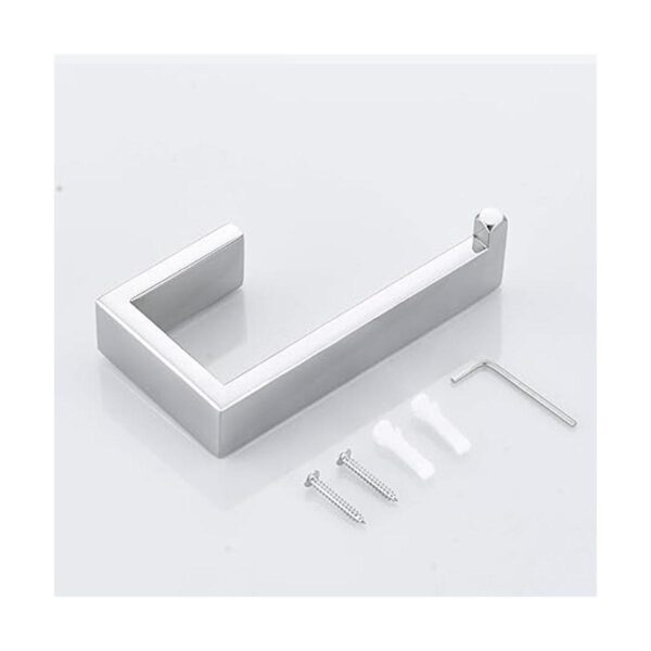 JunSun Soporte rectangular para papel higiénico de acero