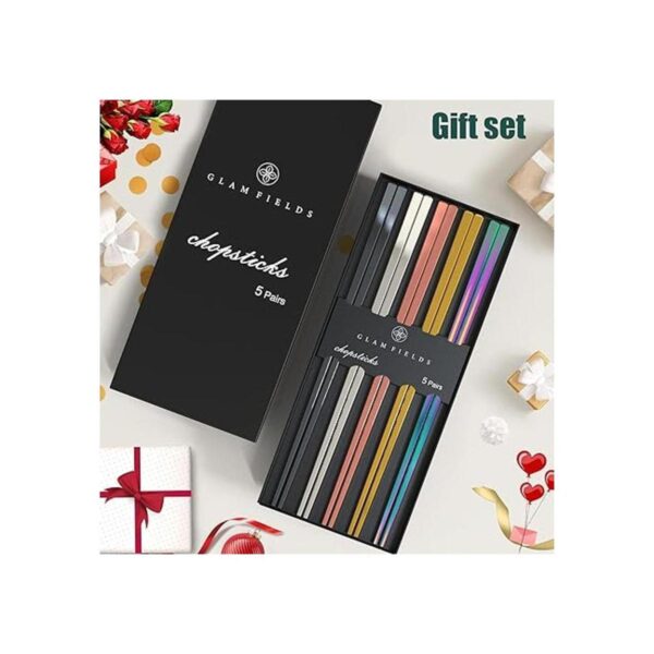 GLAMFIELDS Palillos de metal reutilizables aptos para